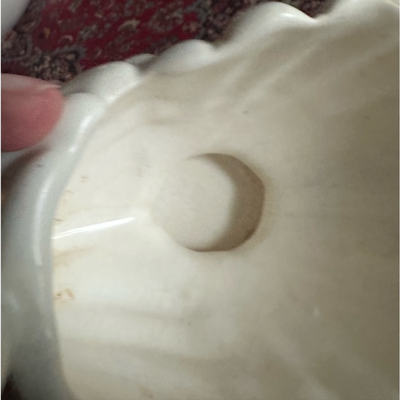 Vintage Haeger Cornupocia Creamware Planter - Picture 5 of 12